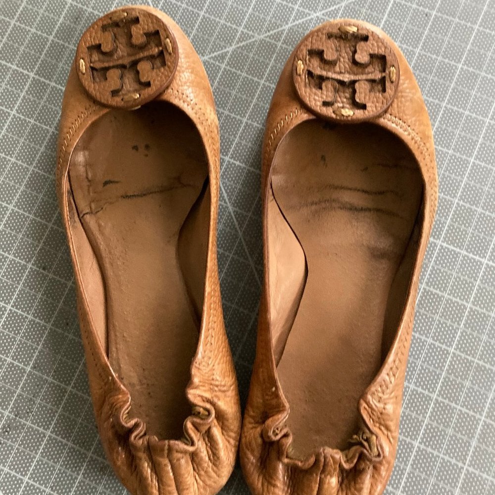Tory Burch Reva all leather flat